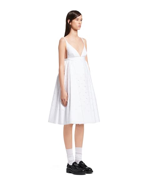 prada white gown|prada ribbed dress.